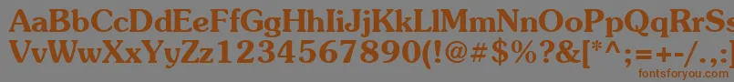 Weitere Informationen zur Suevermeer6Demish-Schriftart Suevermeer6Demish-Schriftart – Braune Schriften auf grauem Hintergrund