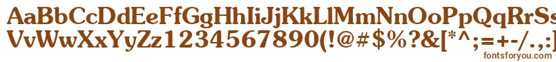 Suevermeer6Demish Font – Brown Fonts on White Background