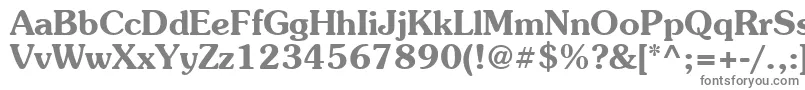 Suevermeer6Demish-fontti – harmaat kirjasimet valkoisella taustalla