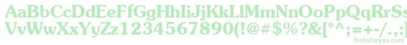 Suevermeer6Demish Font – Green Fonts on White Background