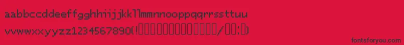 Sylladexfanon Font – Black Fonts on Red Background