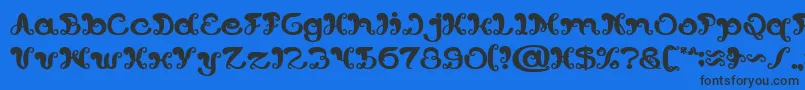 BungaMelatiPutihBold-fontti – mustat fontit sinisellä taustalla