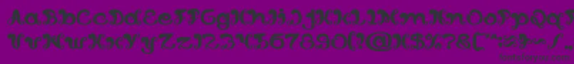 BungaMelatiPutihBold Font – Black Fonts on Purple Background