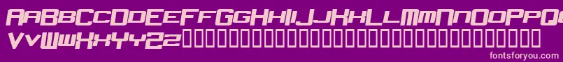 Nevesd Font – Pink Fonts on Purple Background