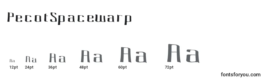 PecotSpacewarp Font Sizes