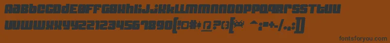 DynomiteSpark Font – Black Fonts on Brown Background