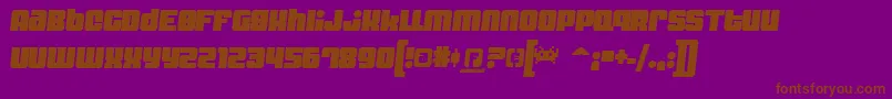 DynomiteSpark Font – Brown Fonts on Purple Background