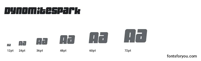 DynomiteSpark Font Sizes