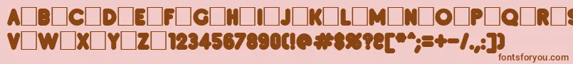 More about Inset8 Font Inset8 Font – Brown Fonts on Pink Background