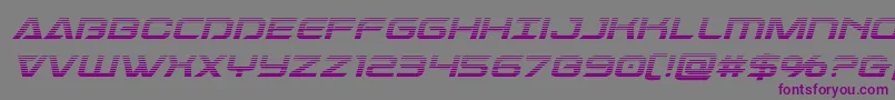 Damerongradital Font – Purple Fonts on Gray Background