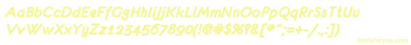 EurofurenceBolditalic Font – Yellow Fonts
