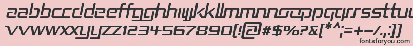 フォントRepub2i – ピンクの背景に黒い文字