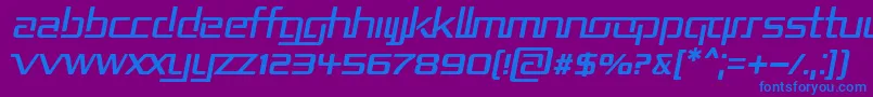 Repub2i Font – Blue Fonts on Purple Background