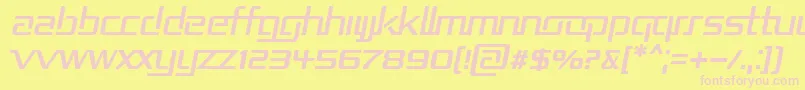 Repub2i Font – Pink Fonts on Yellow Background