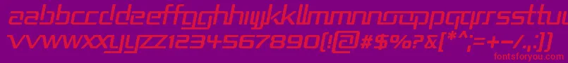 Repub2i Font – Red Fonts on Purple Background