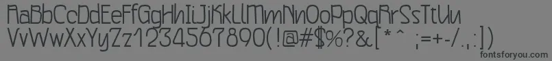 Qryptonフォントについての詳細 フォントQrypton – 黒い文字の灰色の背景