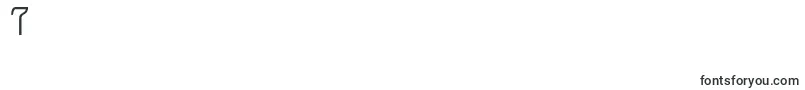 フォントQrypton – フォント数字7