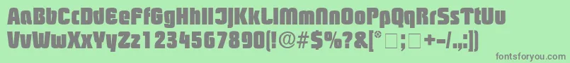 BoozleDisplaySsi Font – Gray Fonts on Green Background