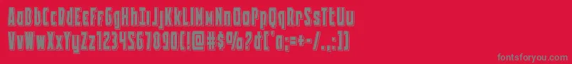 Battleworldpunch Font – Gray Fonts on Red Background