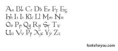 Überblick über die Schriftart Beowulf1