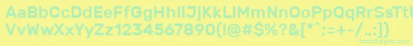 Lisätietoja RubikMedium-fontista RubikMedium-fontti – vihreät fontit keltaisella taustalla