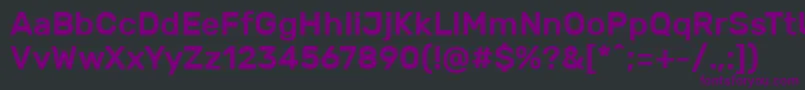 RubikMedium Font – Purple Fonts on Black Background