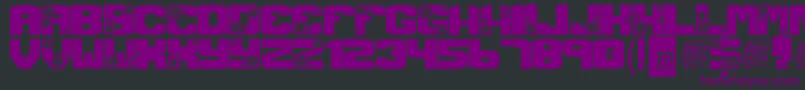 GearCrank Font – Purple Fonts on Black Background