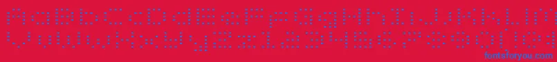 ZadoExpanded Font – Blue Fonts on Red Background