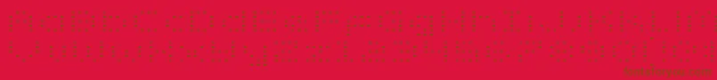 ZadoExpanded Font – Brown Fonts on Red Background