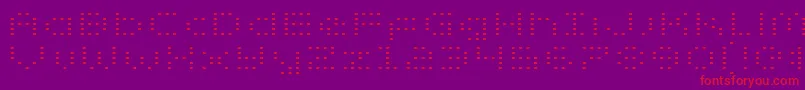 ZadoExpanded Font – Red Fonts on Purple Background