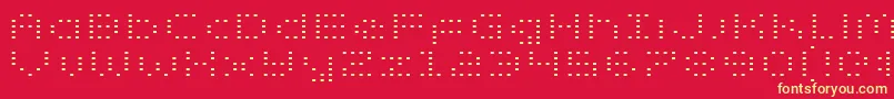 ZadoExpanded Font – Yellow Fonts on Red Background