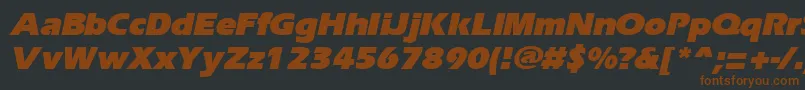 fuente ErgoeblackItalic – Fuentes Marrones Sobre Fondo Negro