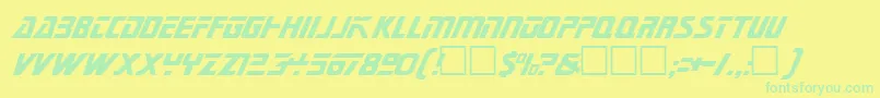 Federation Tng Title Font – Green Fonts on Yellow Background