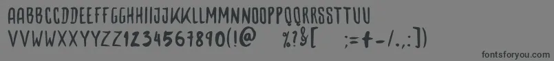 Woodbone Font – Black Fonts on Gray Background