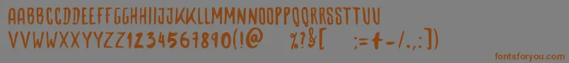 Woodbone Font – Brown Fonts on Gray Background