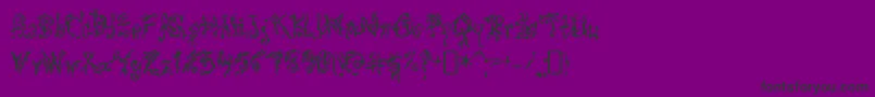 PulsestateRegular Font – Black Fonts on Purple Background