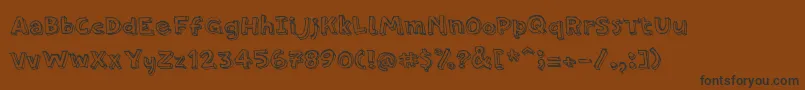 PfamateurRegular Font – Black Fonts on Brown Background