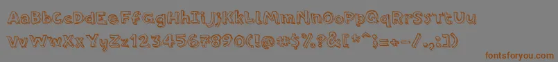PfamateurRegular Font – Brown Fonts on Gray Background