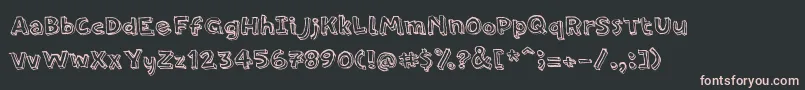 PfamateurRegular Font – Pink Fonts on Black Background