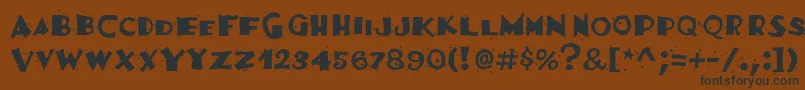 Festivassk Font – Black Fonts on Brown Background