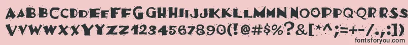 Festivassk Font – Black Fonts on Pink Background