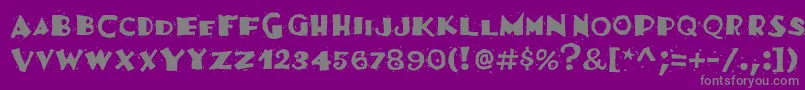 Festivassk Font – Gray Fonts on Purple Background