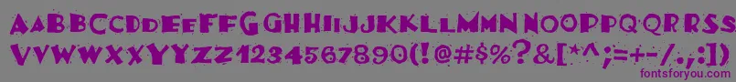 Festivassk-Schriftart – Violette Schriften auf grauem Hintergrund