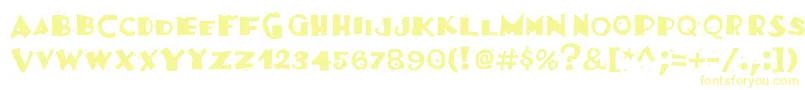 Шрифт Festivassk – жёлтые шрифты