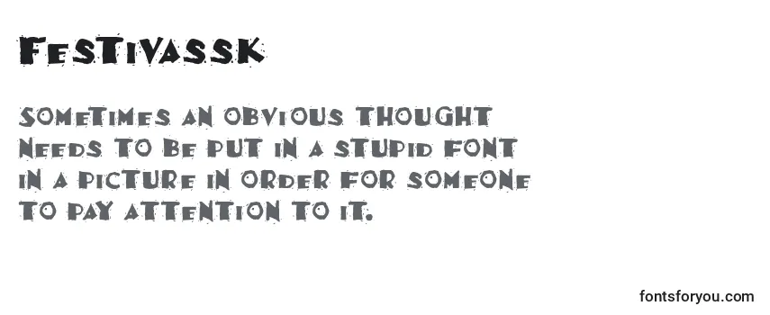 Review of the Festivassk Font