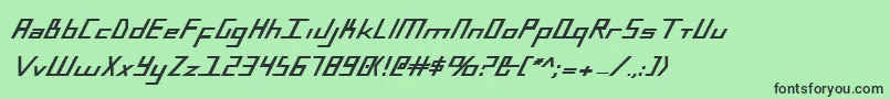 BlueJulyExtrabold Font – Black Fonts on Green Background