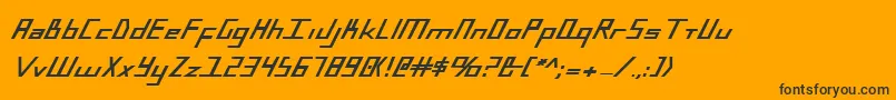 フォントBlueJulyExtrabold – 黒い文字のオレンジの背景