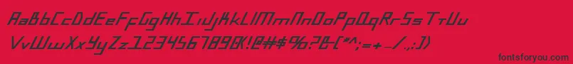 BlueJulyExtrabold-Schriftart – Schwarze Schriften auf rotem Hintergrund