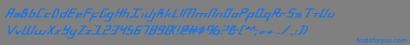 BlueJulyExtrabold Font – Blue Fonts on Gray Background
