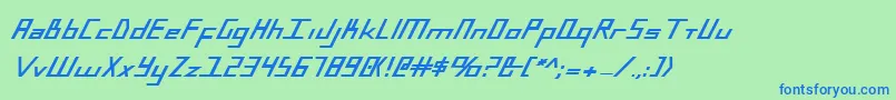 BlueJulyExtrabold Font – Blue Fonts on Green Background